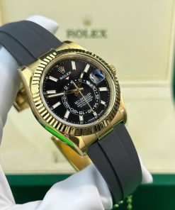 Rolex Sky-Dweller 326238 Replica Watch Black Dial Weight 190 Gram ZF Factory 42mm (2)
