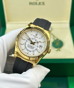 Rolex Sky-Dweller 326238 Replica Watch White Dial Weight 190 Gram ZF Factory 42mm (2)
