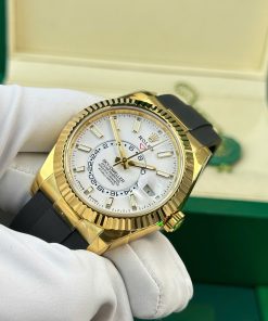 Rolex Sky-Dweller 326238 Replica Watch White Dial Weight 190 Gram ZF Factory 42mm (2)