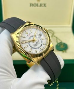 Rolex Sky-Dweller 326238 Replica Watch White Dial Weight 190 Gram ZF Factory 42mm (2)