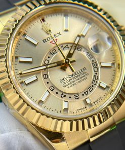 Rolex Sky-Dweller 326238 Yellow Dial Replica Watch Weight 190 Gram ZF Factory 42mm (5)