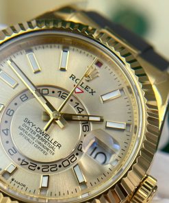 Rolex Sky-Dweller 326238 Yellow Dial Replica Watch Weight 190 Gram ZF Factory 42mm (5)