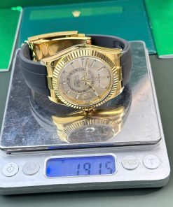 Rolex Sky-Dweller 326238 Yellow Dial Replica Watch Weight 190 Gram ZF Factory 42mm (8)