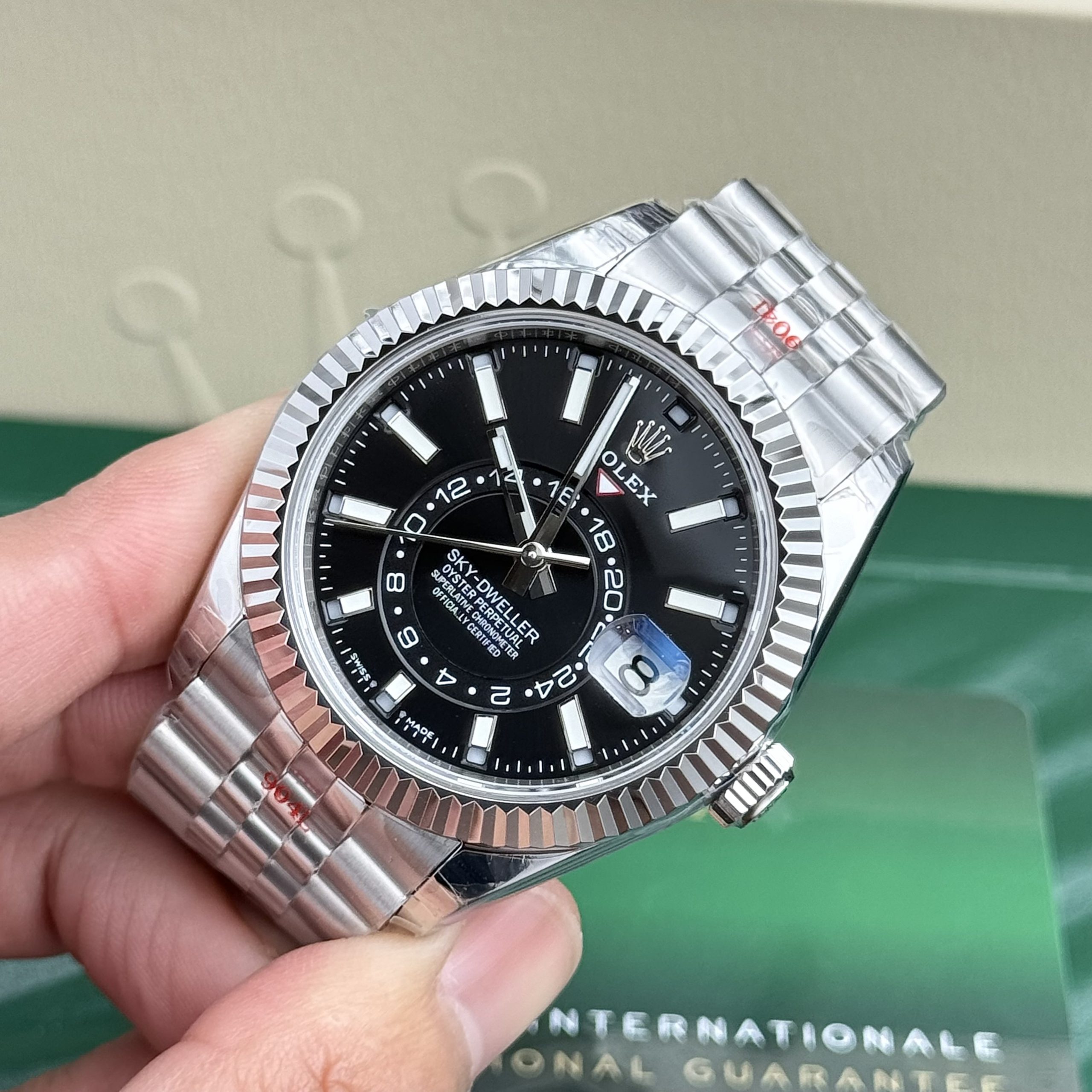 Rolex Sky Dweller 326934 Black Dial Jubilee Strap Best Replica 42mm (1) Rolex Sky Dweller 326934 Black Dial Jubilee Strap Best Replica 42mm (1)