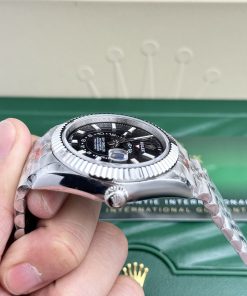 Rolex Sky Dweller 326934 Black Dial Jubilee Strap Best Replica 42mm (1)