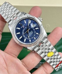 Rolex Sky Dweller 326934 Blue Dial Jubilee Strap Best Replica 42mm (1)