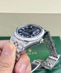 Rolex Sky Dweller 326934 Blue Dial Jubilee Strap Best Replica 42mm (1)