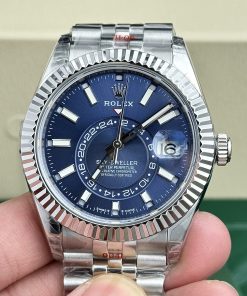 Rolex Sky Dweller 326934 Blue Dial Jubilee Strap Best Replica 42mm (1)