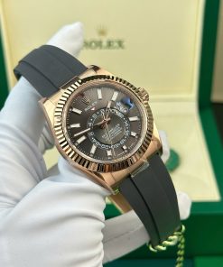 Rolex Sky-Dweller 326935 Dial Rhodium Replica Watches Weight 190 Gram ZF Factory 42mm (1)