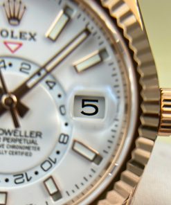 Rolex Sky-Dweller 336235 White Dial Replica 11 Watch Weight 190 Gram ZF Factory 42mm (2)