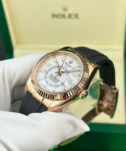Rolex Sky-Dweller 336235 White Dial Replica 11 Watch Weight 190 Gram ZF Factory 42mm (2)
