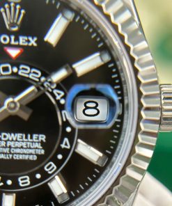 Rolex Sky-Dweller 336239 Black Dial Replica Watch Weight 190 Gram ZF Factory 42mm (8)
