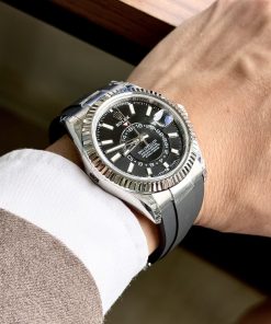Rolex Sky-Dweller 336239 Black Dial Replica Watches 42mm (4)