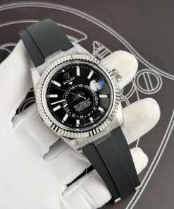Rolex Sky-Dweller 336239 Black Dial Replica Watches 42mm (4)