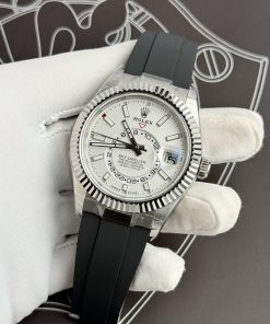 Rolex Sky-Dweller 336239 White Dial Replica Watches 42mm (5)
