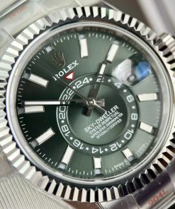 Rolex Sky-Dweller 336934 Replica Watch Green Dial Oyster Strap 42mm (1)