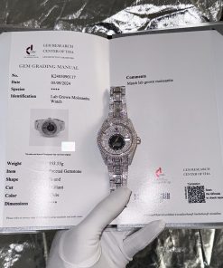 Rolex Sky Dweller Custom Full Moissanite Diamonds Hong Kong 42mm (3)