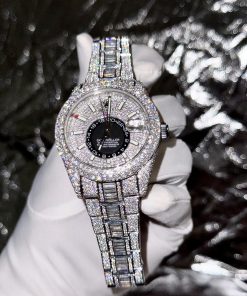 Rolex Sky Dweller Custom Full Moissanite Diamonds Hong Kong 42mm (3)