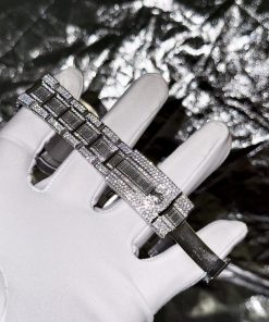 Rolex Sky Dweller Custom Full Moissanite Diamonds Hong Kong 42mm (3)