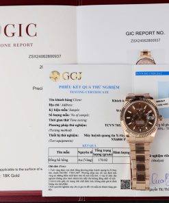 Đồng Hồ Rolex Sky-Dweller Bọc Vàng 18K Mặt Chocolate Chế Tác 1:1 phiên bản chế tác Hong Kong có sẵn tại DWatch Luxury.