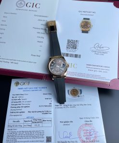 Rolex Sky-Dweller M336235 Replica Watch Gold Wrapped Chocolate Dial 42mm (2)
