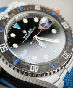 Rolex Submariner DIW Replica Watches Carbon Blue Strap 40mm (1)