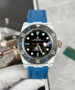Rolex Submariner DIW Replica Watches Carbon Blue Strap 40mm (1)