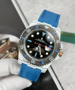 Rolex Submariner DIW Replica Watches Carbon Blue Strap 40mm (1)