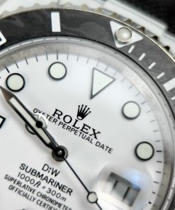 Rolex Submariner DIW Replica Watches Carbon White Dial 40mm (2)