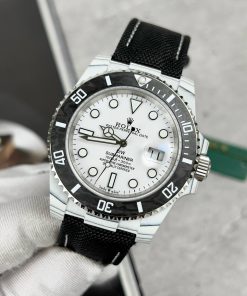 Rolex Submariner DIW Replica Watches Carbon White Dial 40mm (2)