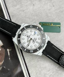 Rolex Submariner DIW Replica Watches Carbon White Dial 40mm (2)
