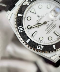 Rolex Submariner DIW Replica Watches Carbon White Dial 40mm (2)