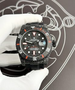 Rolex Submariner Diw Carbon Red Color Best Replica Watch 41mm (3)