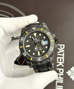 Rolex Submariner Diw Carbon Yellow Color Best Replica Watch 41mm (2)