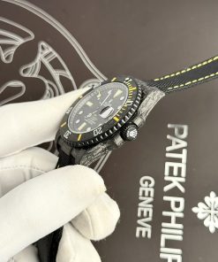 Rolex Submariner Diw Carbon Yellow Color Best Replica Watch 41mm (2)