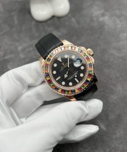 Rolex Yacht Master 116695 SATS Solid Gold 18K and Gemstones 40mm