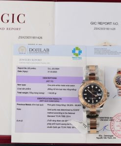 Rolex Yacht Master 126621 Gold Wrapped Black Dial Clean Factory 40mm (9)