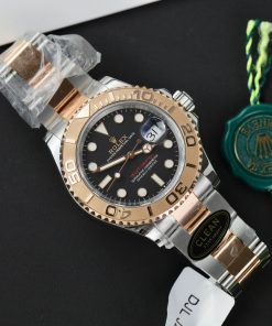 Rolex Yacht Master 126621 Gold Wrapped Black Dial Clean Factory 40mm (9)