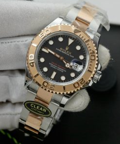 Rolex Yacht Master 126621 Gold Wrapped Black Dial Clean Factory 40mm (9)