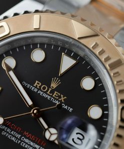 Rolex Yacht Master 126621 Gold Wrapped Black Dial Clean Factory 40mm (9)