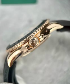 Rolex Yacht-Master 126655-0005 18K Gold Wrapped Custom Moissanite 40mm (2)