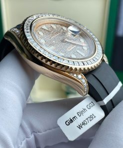 Rolex Yacht-Master Best Replica Watch Gold Wrapped + Moissanite Diamonds Custom 40mm (2)