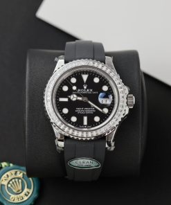 Rolex Yacht Master Custom Moissanite Diamonds Best Replica Watch 40mm (5)