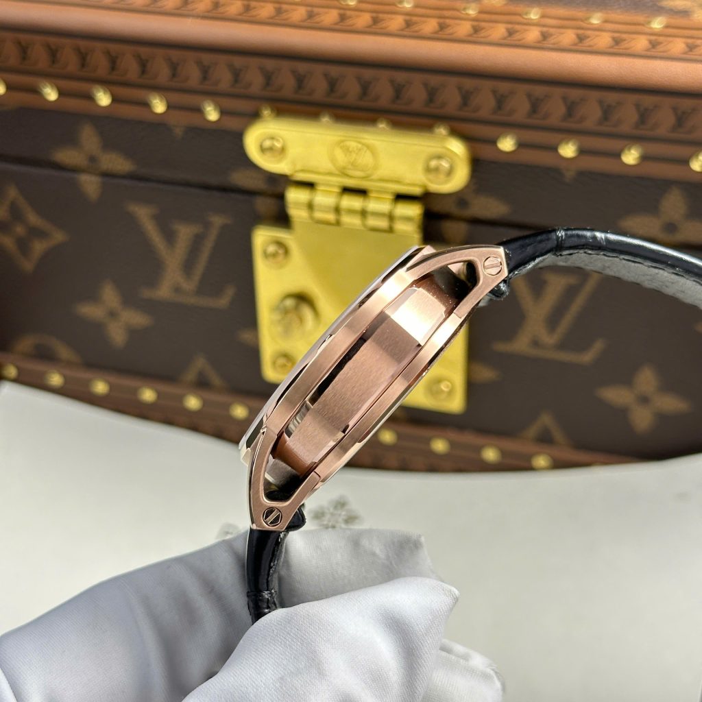 Audemars Piguet 26600 Tourbillon Openworked Replica 11 Watch Black Leather Strap 41mm (2)