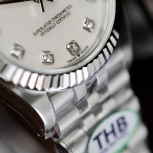 Rolex DateJust Replica 11 White Mother-of-Pearl Dial THB Factory 31mm (1)