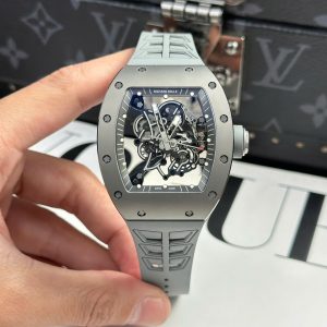 Richard Mille RM055 Bubba Watson Grey Boutique Edition Replica Watch Rubber Strap ZF Factory 42.7 x 49 (1)
