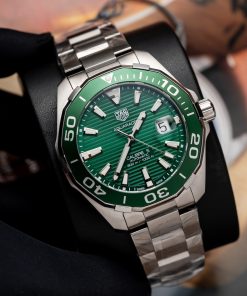 Tag Heuer Aquaracer WAY201S.BA0927 Best Replica Green Dial 43mm (7)