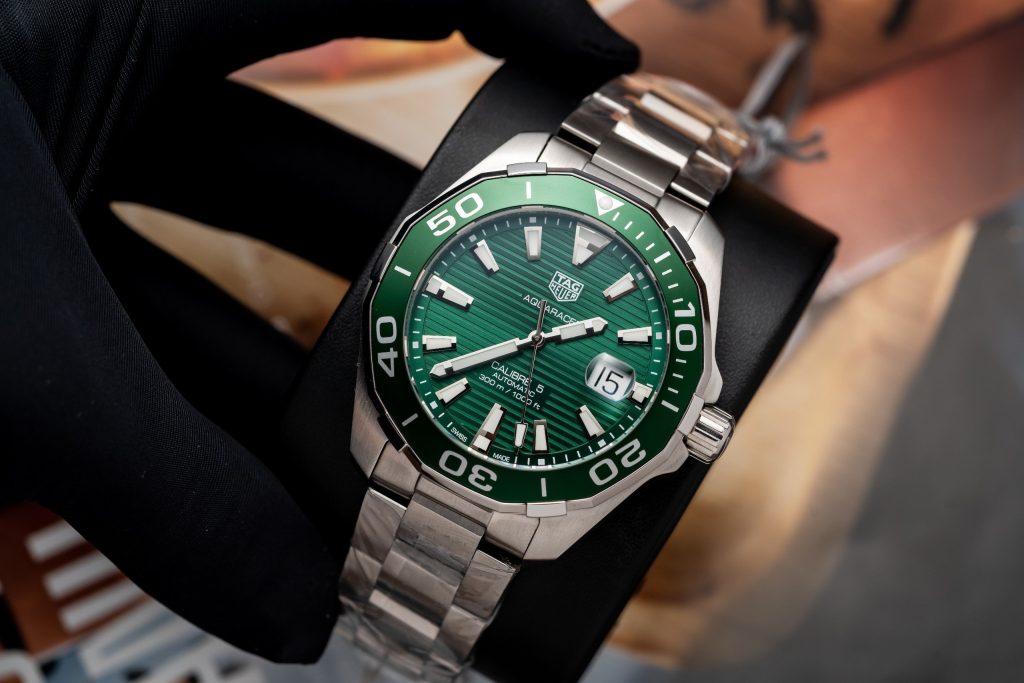 Tag Heuer Aquaracer WAY201S.BA0927 Best Replica Green Dial 43mm (7)