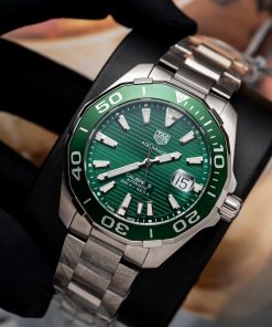 Tag Heuer Aquaracer WAY201S.BA0927 Best Replica Green Dial 43mm (7)