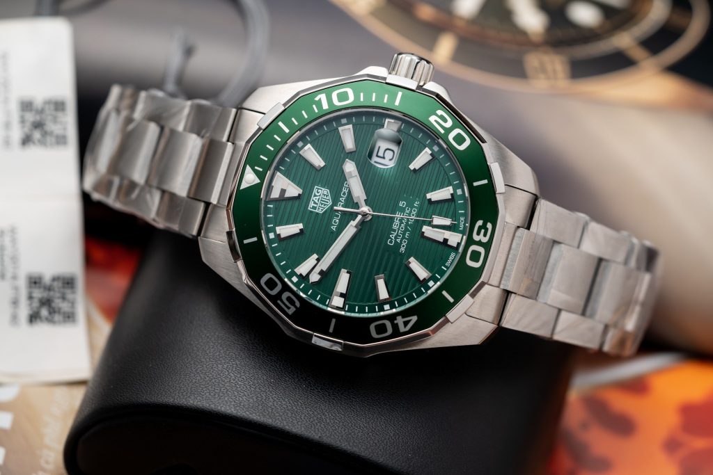 Tag Heuer Aquaracer WAY201S.BA0927 Best Replica Green Dial 43mm (7)
